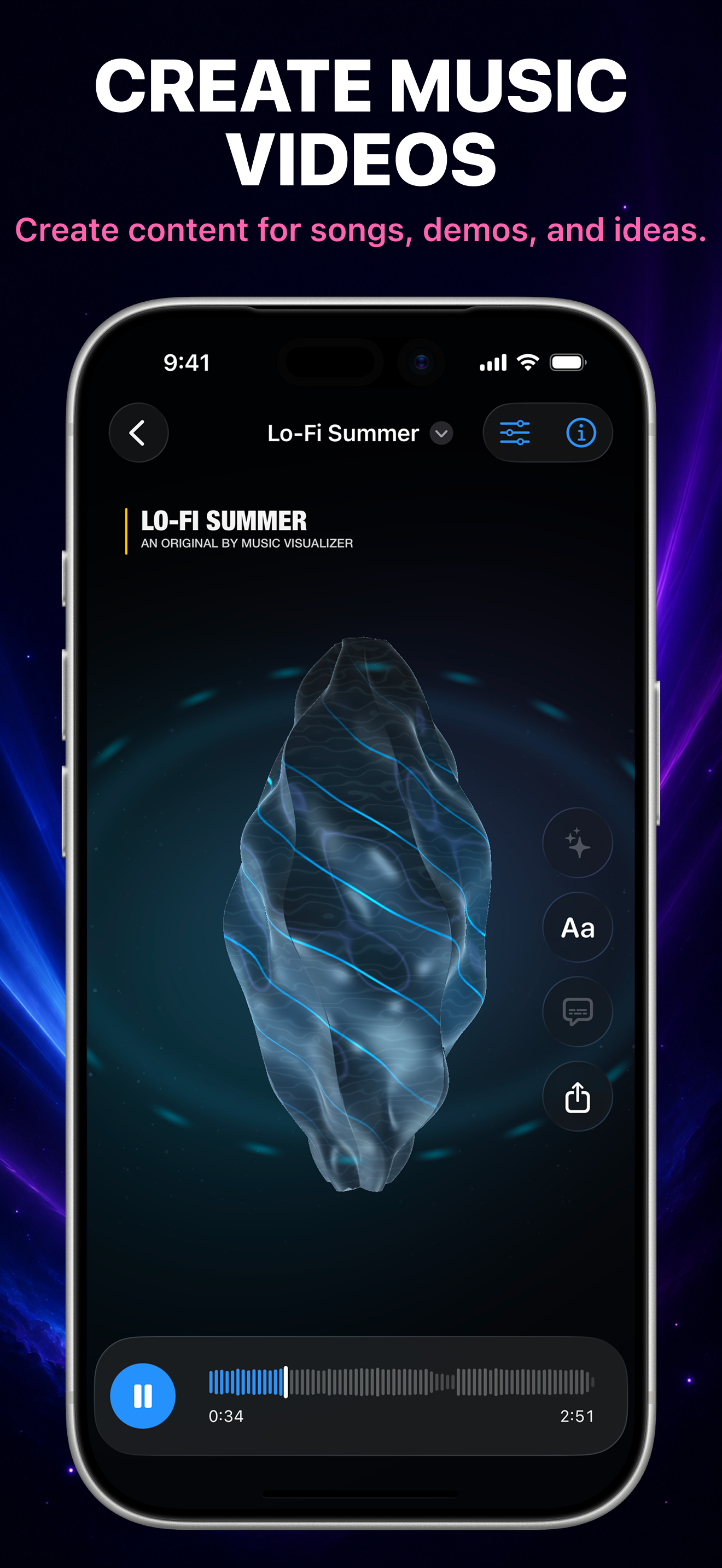 Music Visualizer - Tunely screenshot 5