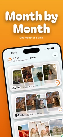 Moppy: Swipe Photo Cleaner iPhone screenshot