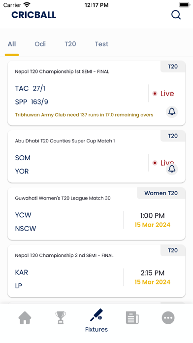 World T20 Live - Cricket Genie Screenshot