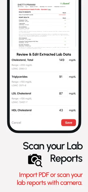 Blood Test Lab Result VitalDot screenshot 2