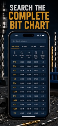 Screw Size Drill Bit Chart Screenshot 7 of 10