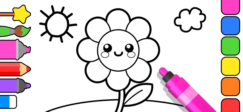 Capture d'écran de Dessiner Pour Enfant Coloriage sur iPhone 4