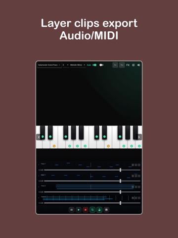 Melodic Piano iPad screenshot