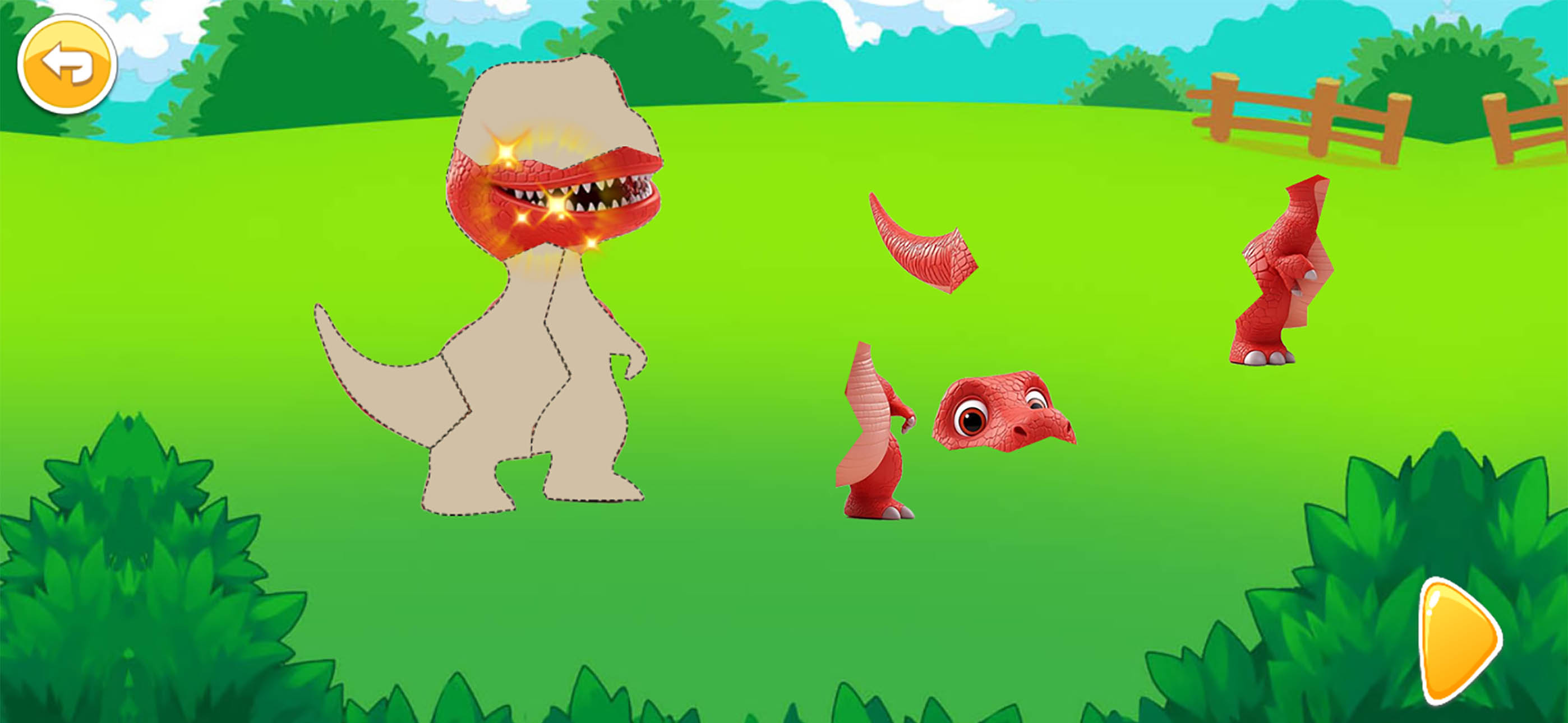 Dinosaur Puzzle Game for kids screenshot 2