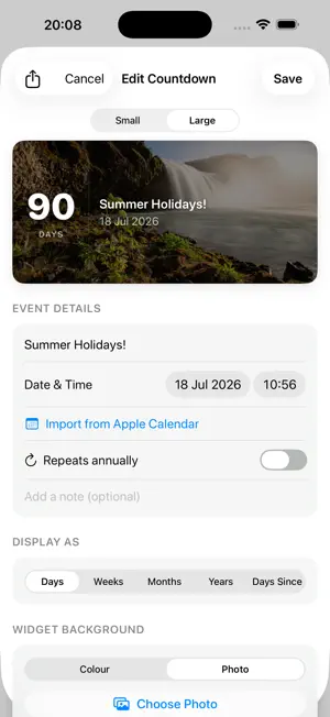 Lets Countdown screenshot 3