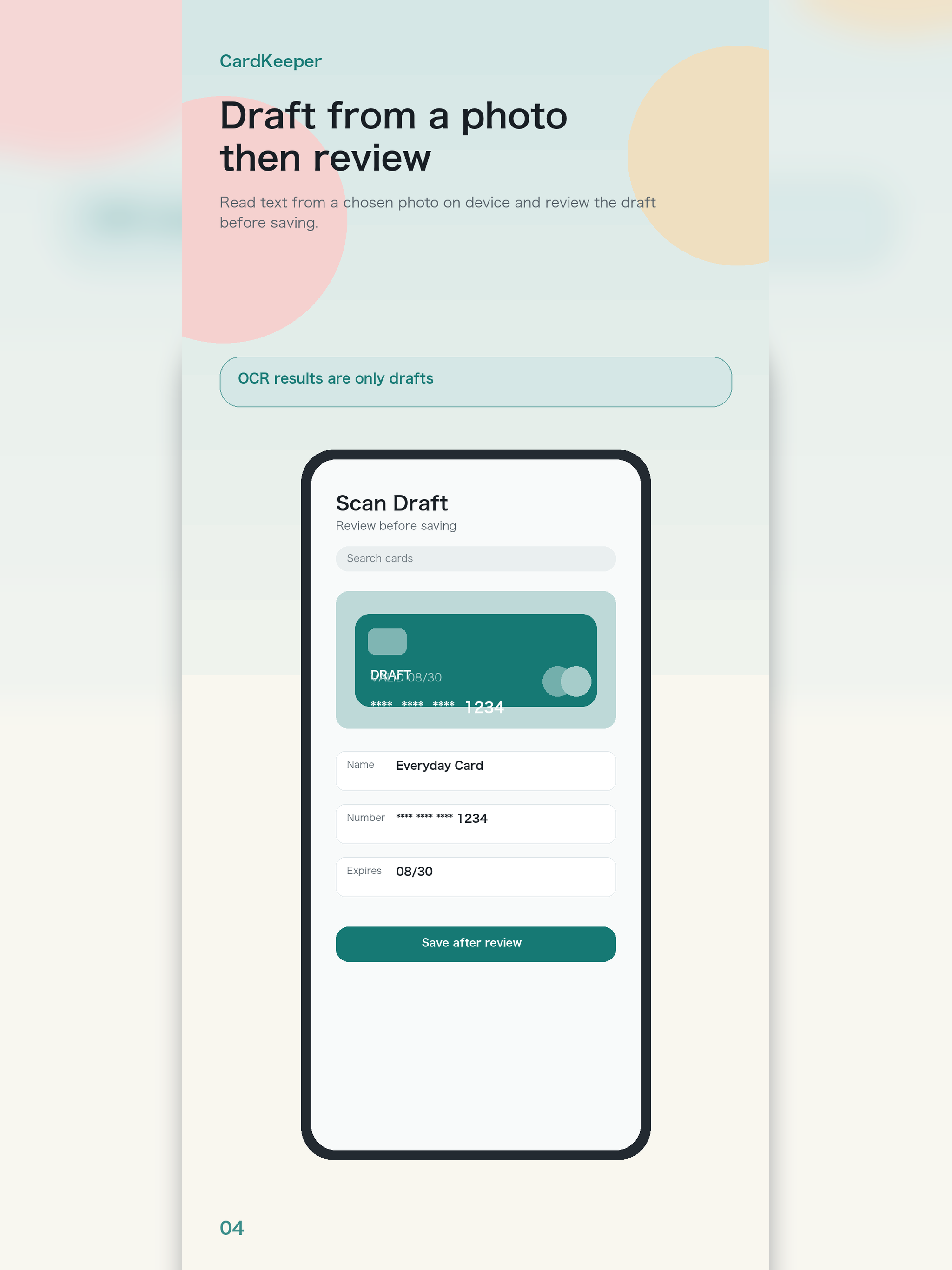 CardKeeper - Card Vault screenshot 9