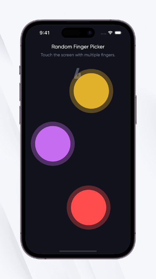 #2. Random Finger Picker Game (iOS) 来自: UGUR DALKIRAN