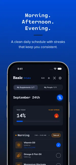 Basic Intake: Pill & Vitamin screenshot 1