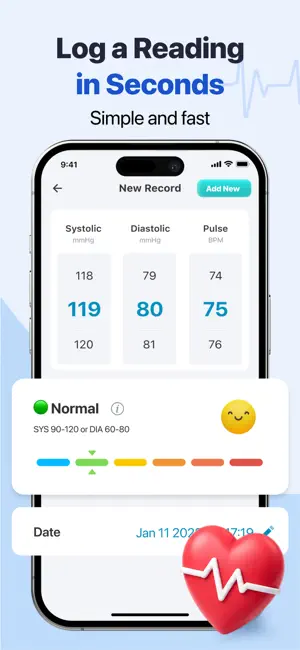 PulseWell – BP & Heart screenshot 2
