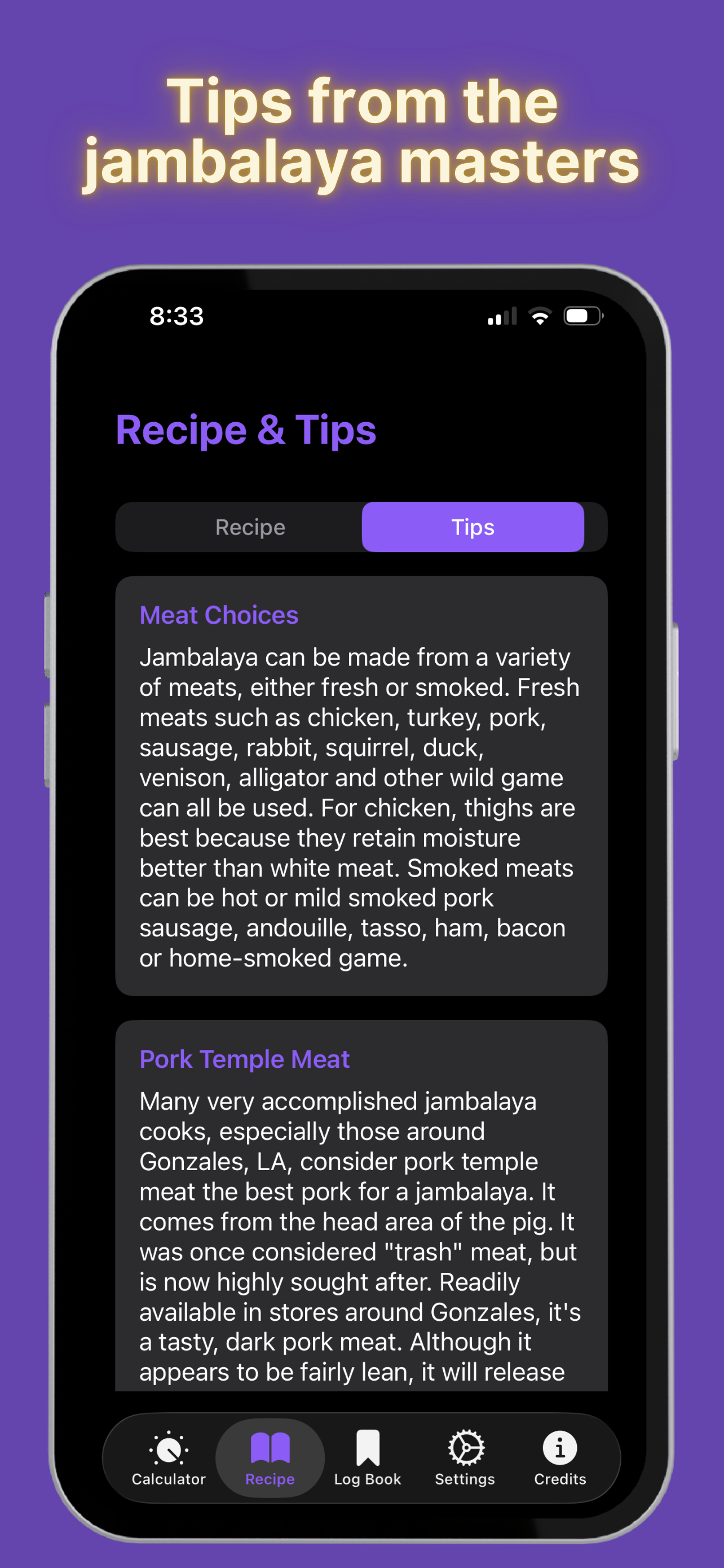Jambalaya Calculator