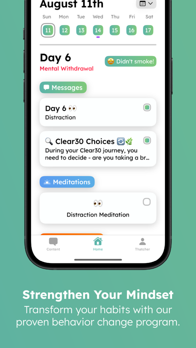 Clear30: Quit Smoking Weed Screenshot
