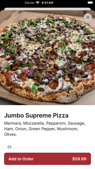 7th Street Pizza iPhone screenshot 3 - Food & Drink app