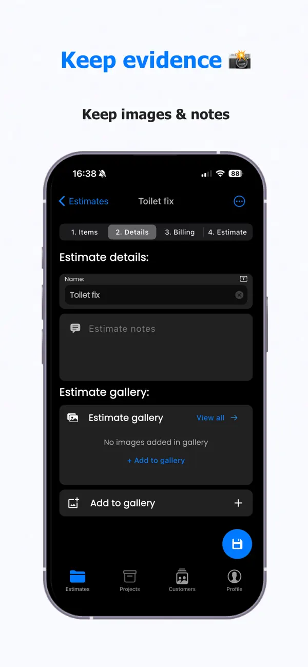 Contractor Estimator Screenshot 6