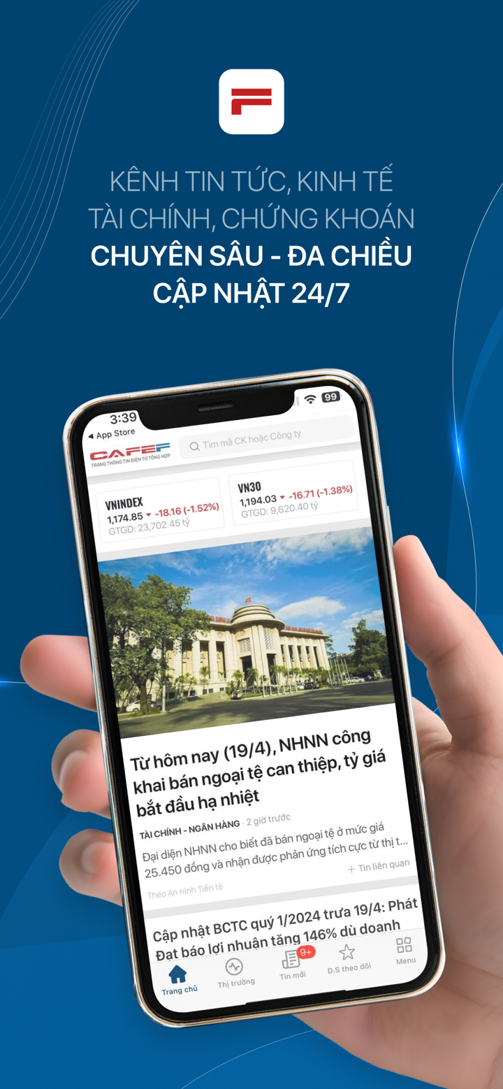 CafeF:Tin tức đầu tư, cổ phiếu screenshot 1
