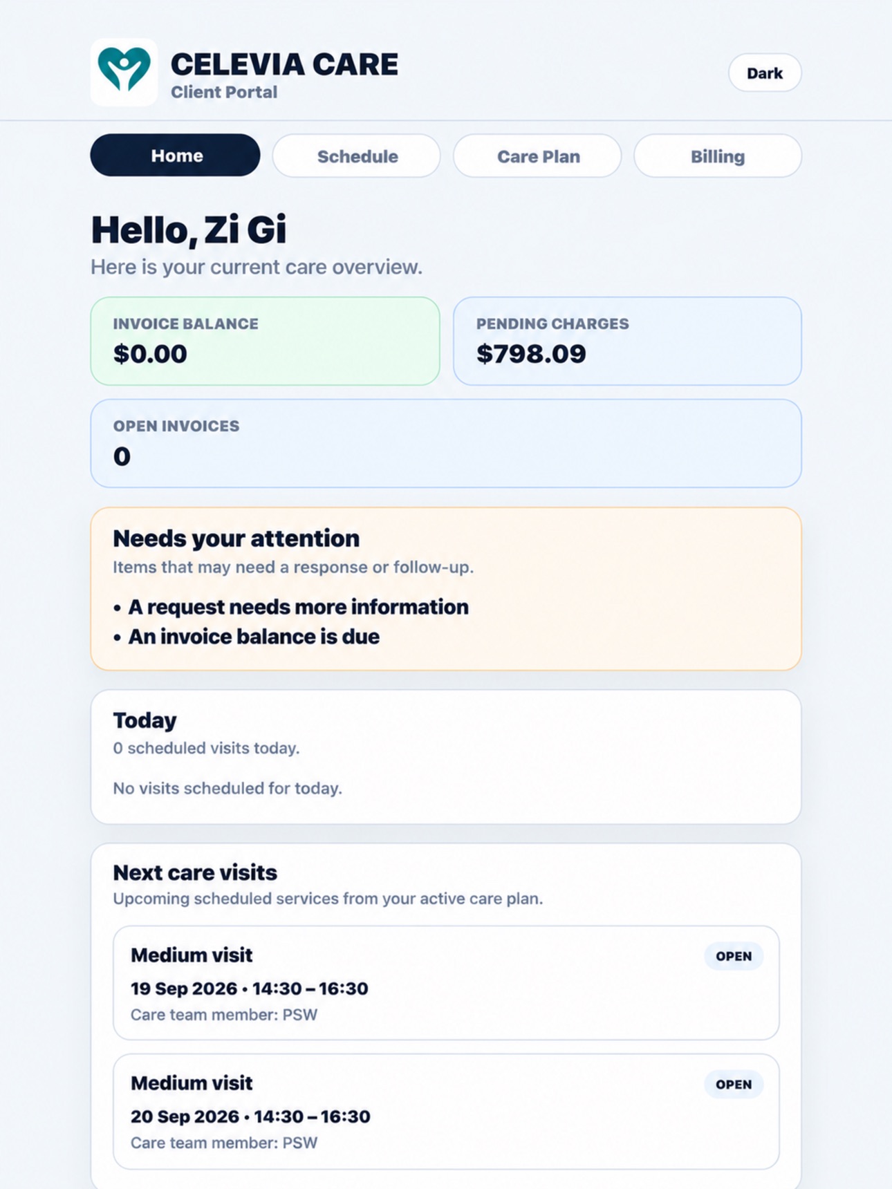 Screenshot 7 of CELEVIA CARE Client