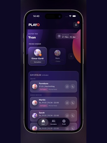 PLAYO – Spieltermine für Kids iPad screenshot