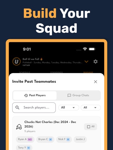 Underdog Sports Leagues iPad screenshot