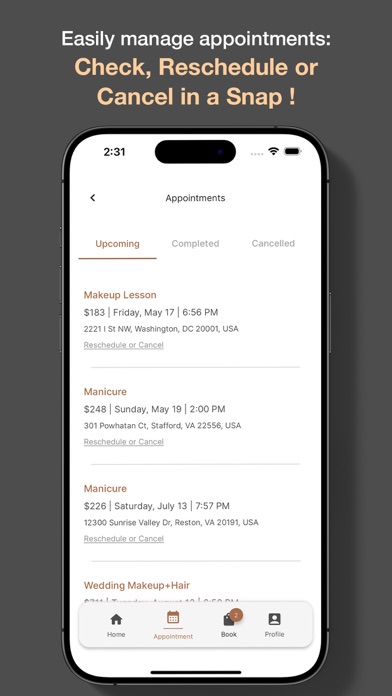 Letmeglam: On Demand Salon App Screenshot
