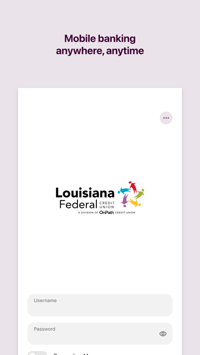 Louisiana FCU Mobile Banking Screenshot 1 - AppWisp.com Louisiana FCU Mobile Banking Screenshot 1 - AppWisp.com