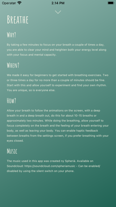 Paced Breathing - Breath Coach Screenshot