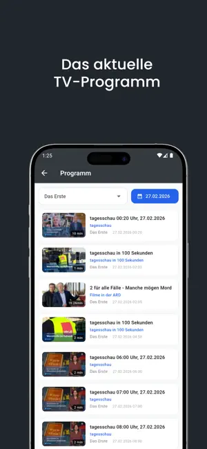 Vavideo App Screenshot – Detailansicht Sendung Mediathek