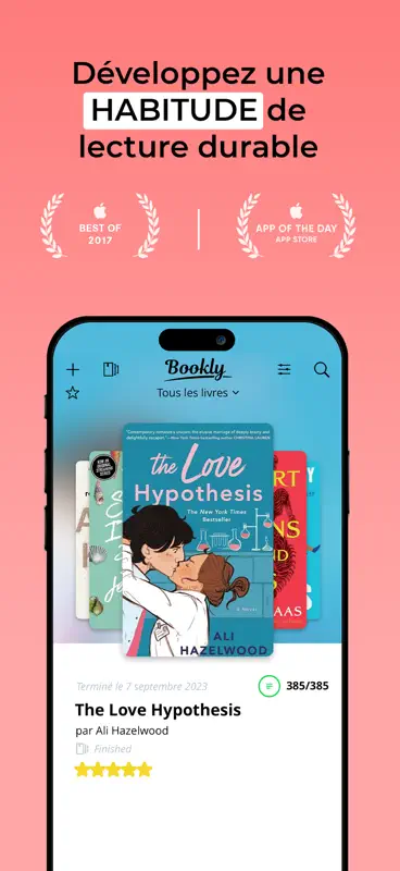 Bookly - Suivi de livres screenshot 1 of 10