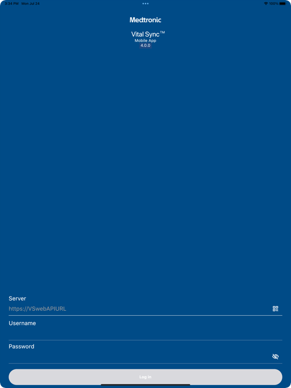 Vital Sync iPad screenshot 1 - Medical app
