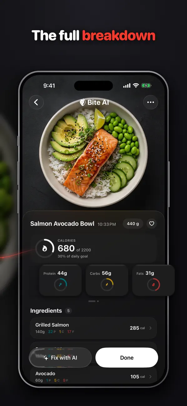 Screenshot #2 pour Bite AI: Calories en Photo