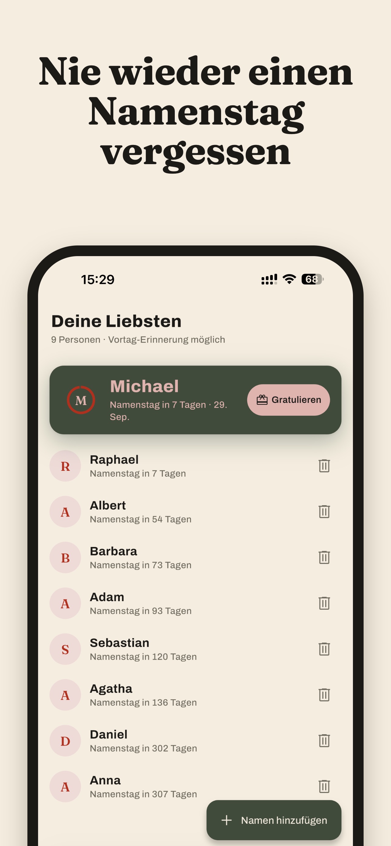 Screenshot 3 of Tagerl: Namenstag & Brauchtum