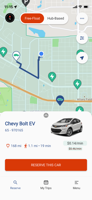 Evie Carshare Screenshot 1 of 5