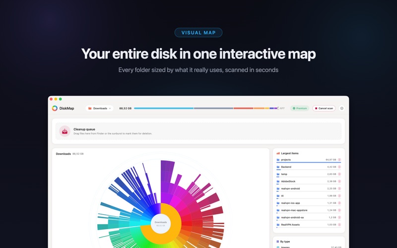 DiskMap AI: Find Large Files Screenshot 2