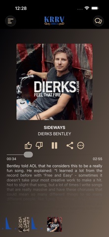 KRRV 100.3 app screenshot