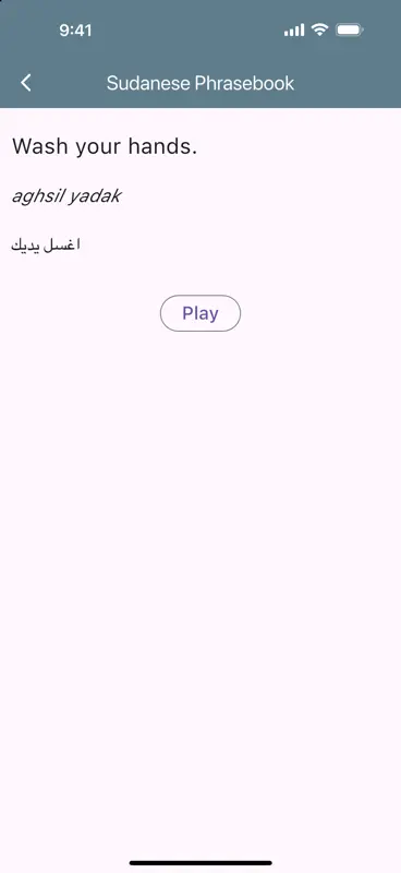 Sudanese Phrasebook screenshot 5 of 10