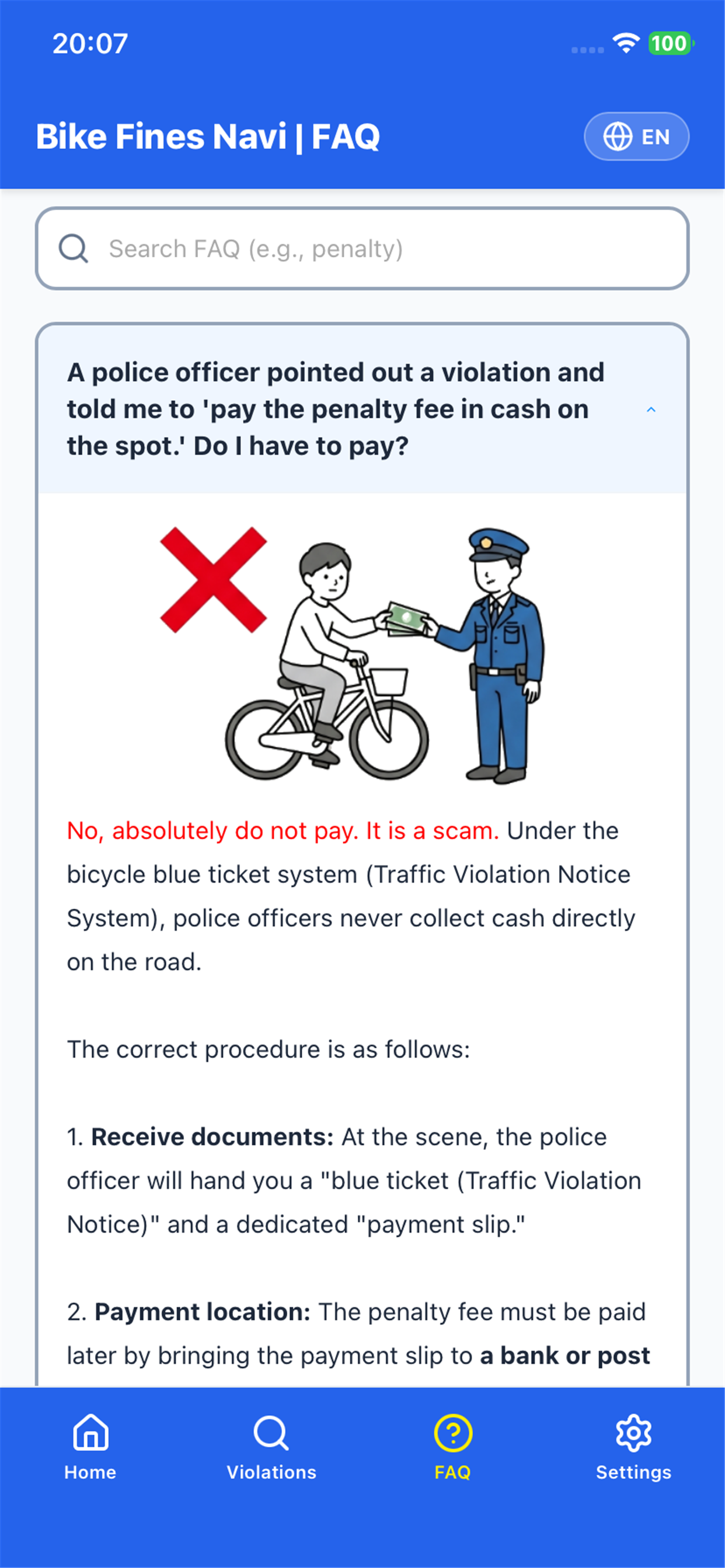 Bike Fines Navi