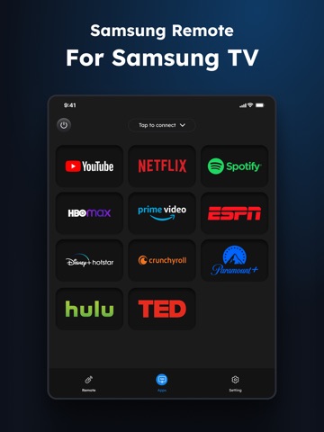 eRemote for Samsung TV Remote iPad screenshot