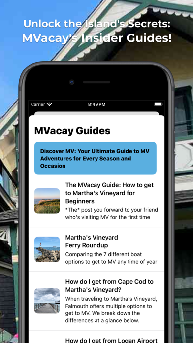 Martha's Vineyard Ferries Screenshot