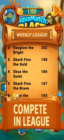 Aqua Match Blast : Hero League iPhone screenshot