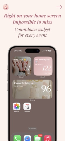 Countdown Widget: Sincefy screenshot
