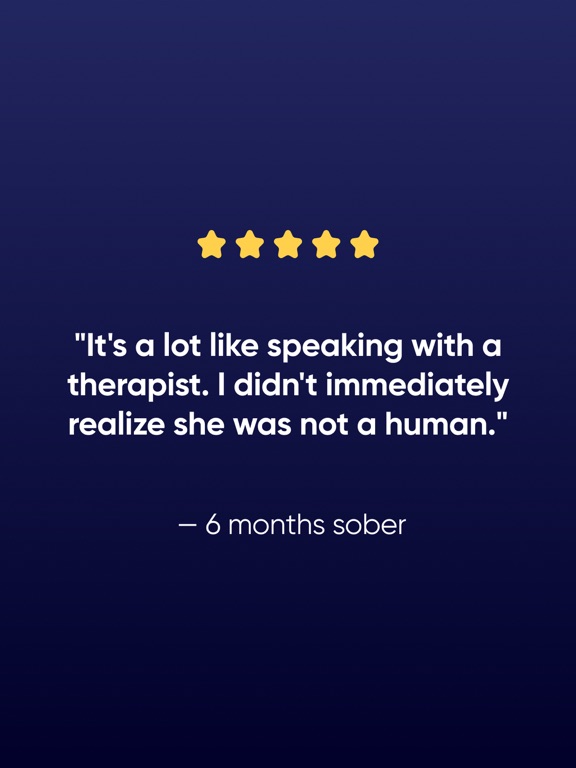 SoberAI: AI Sobriety Sponsor iPad screenshot 9 - Health & Fitness app