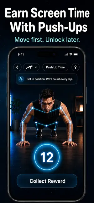 Push Up Time: App Blocker screenshot 1