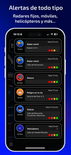Captura de pantalla de Radarbot: Avisador De Radares en iPhone 4