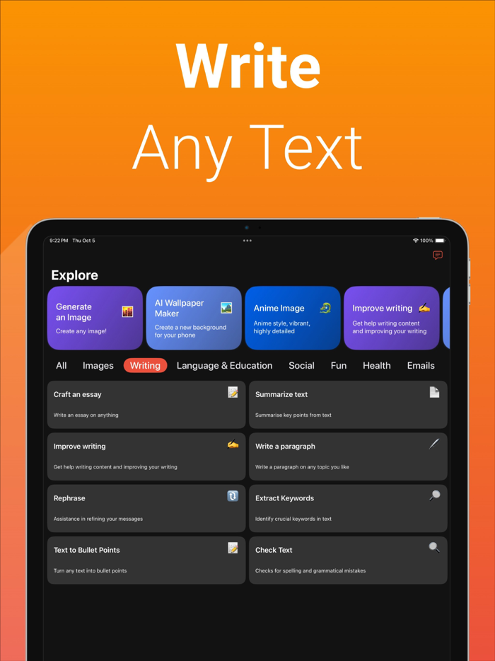 ChatterBot AI - Chat Write Ask