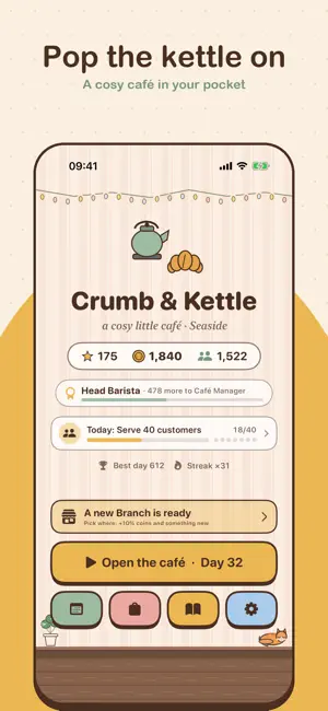 Crumb & Kettle: Cosy Café screenshot 1