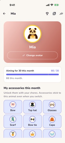 Chorios: Kids Chores & Rewards iPhone screenshot