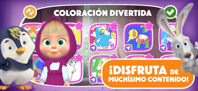 Masha y el Oso: Juegos de Arte screenshot 4