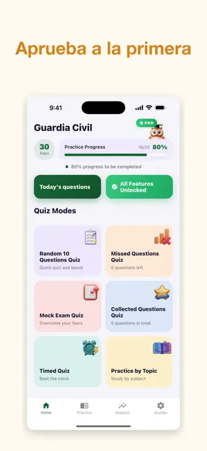 Test Oposiciones Seguridad screenshot 1