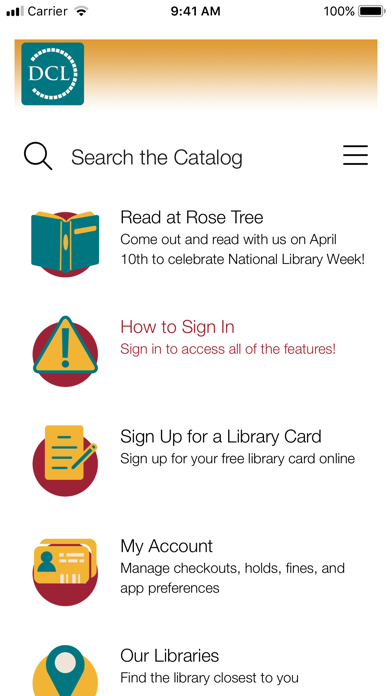 Delaware County Libraries Screenshot