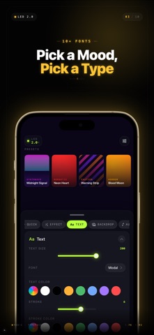LED 滚动: 跑马灯横幅文字 screenshot