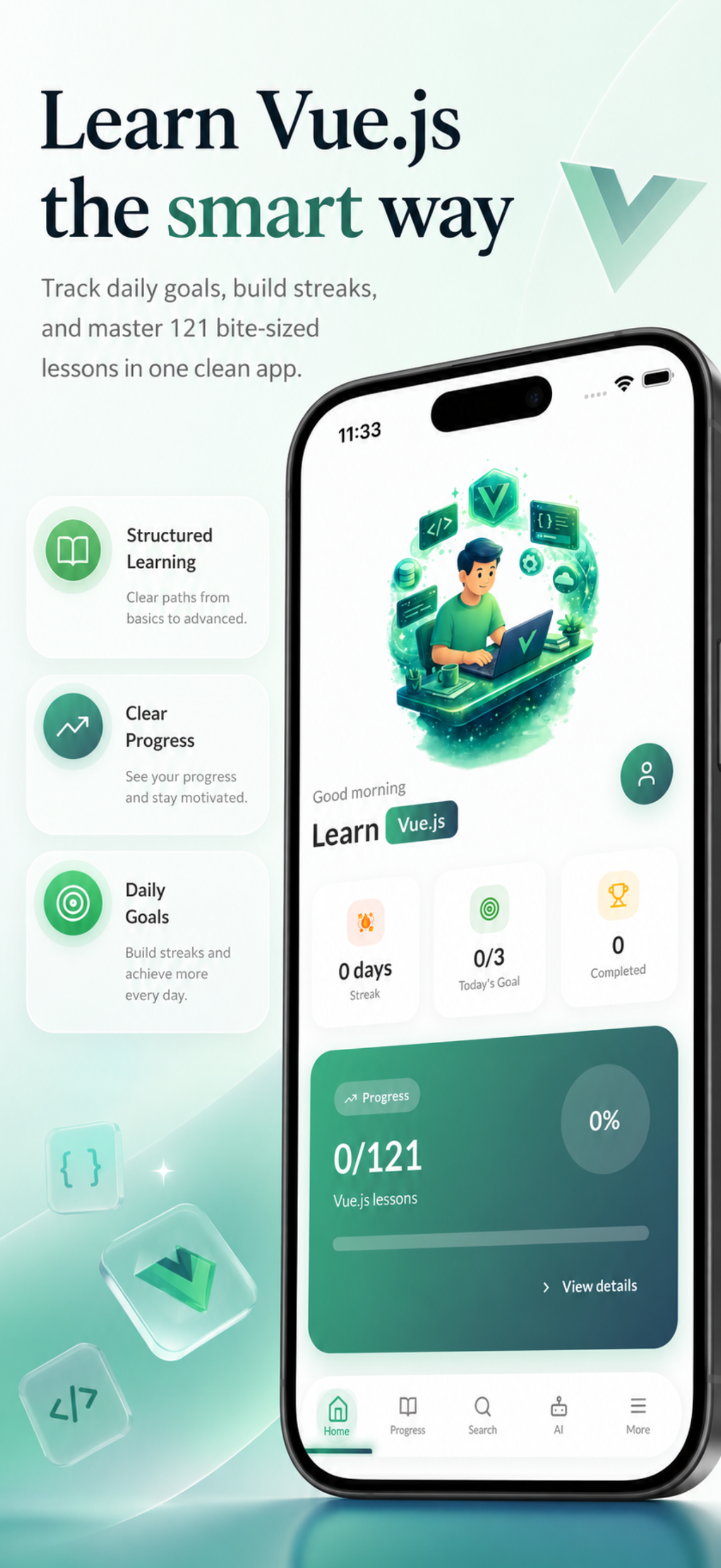 Learn Vue.js & JavaScript
