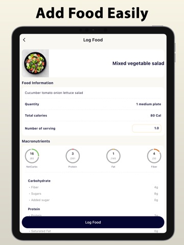 Calories Tracker - Calino iPad screenshot